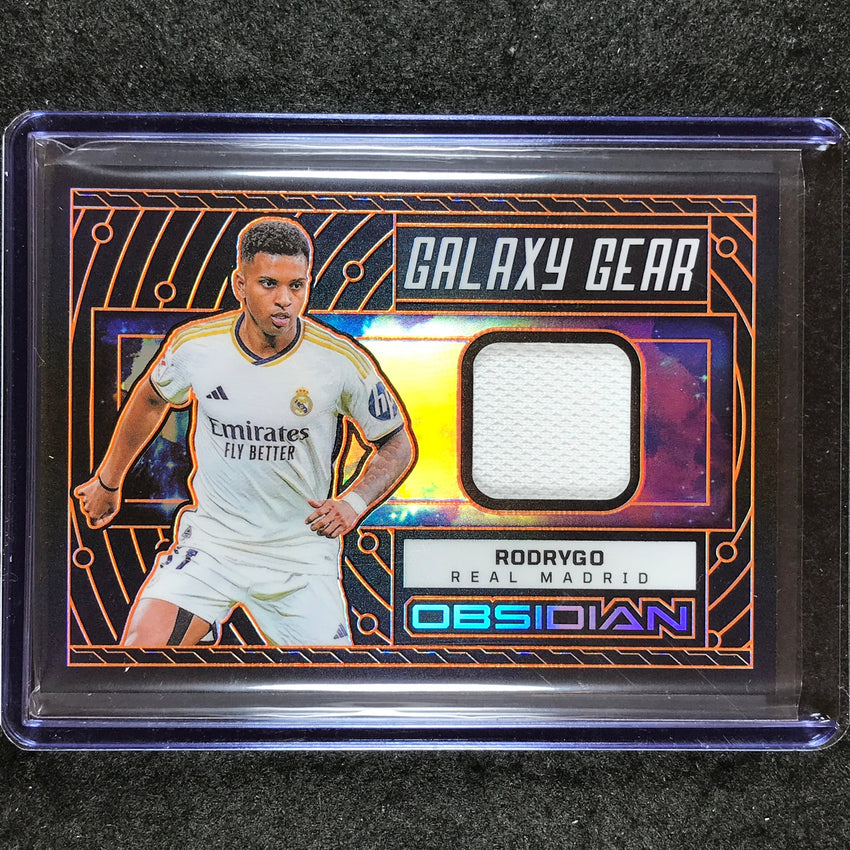 2023-24 Obsidian Soccer RODRYGO Galaxy Gear Jersey Relic Orange Electric 80/99