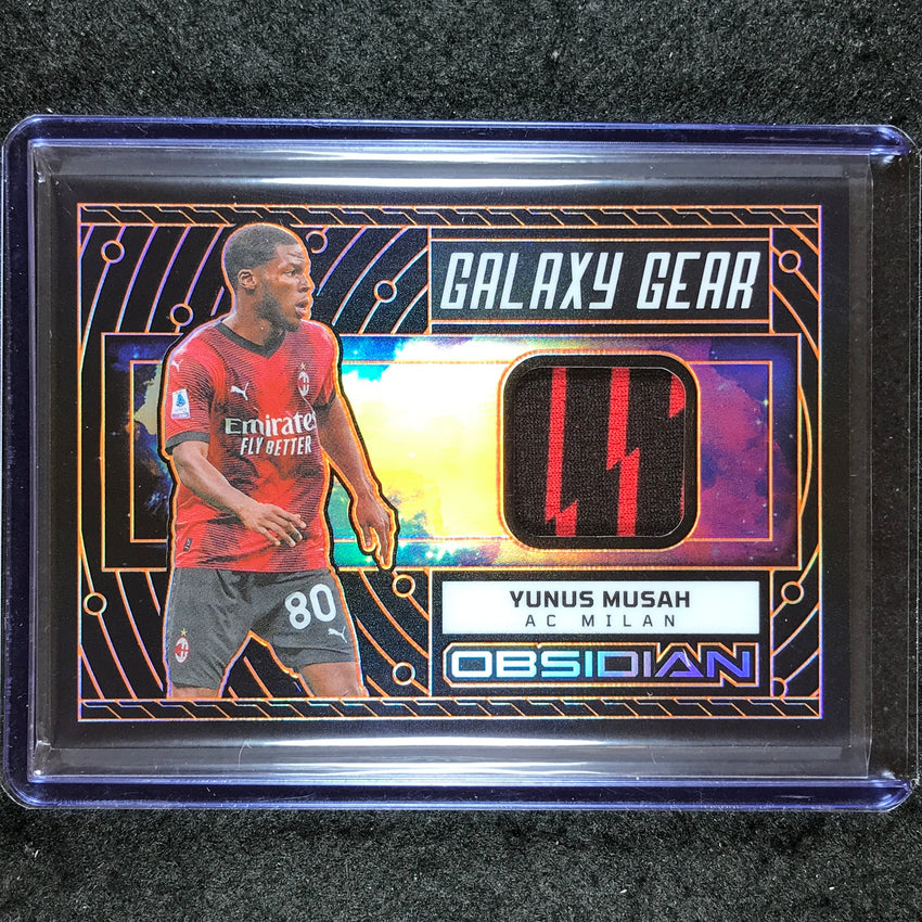 2023-24 Obsidian Soccer YUNUS MUSAH Galaxy Gear Jersey Relic Orange 26/99