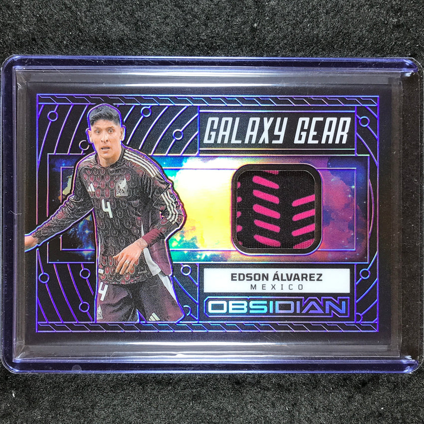2023-24 Obsidian Soccer EDSON ALVAREZ Galaxy Gear Jersey Relic Purple 22/50