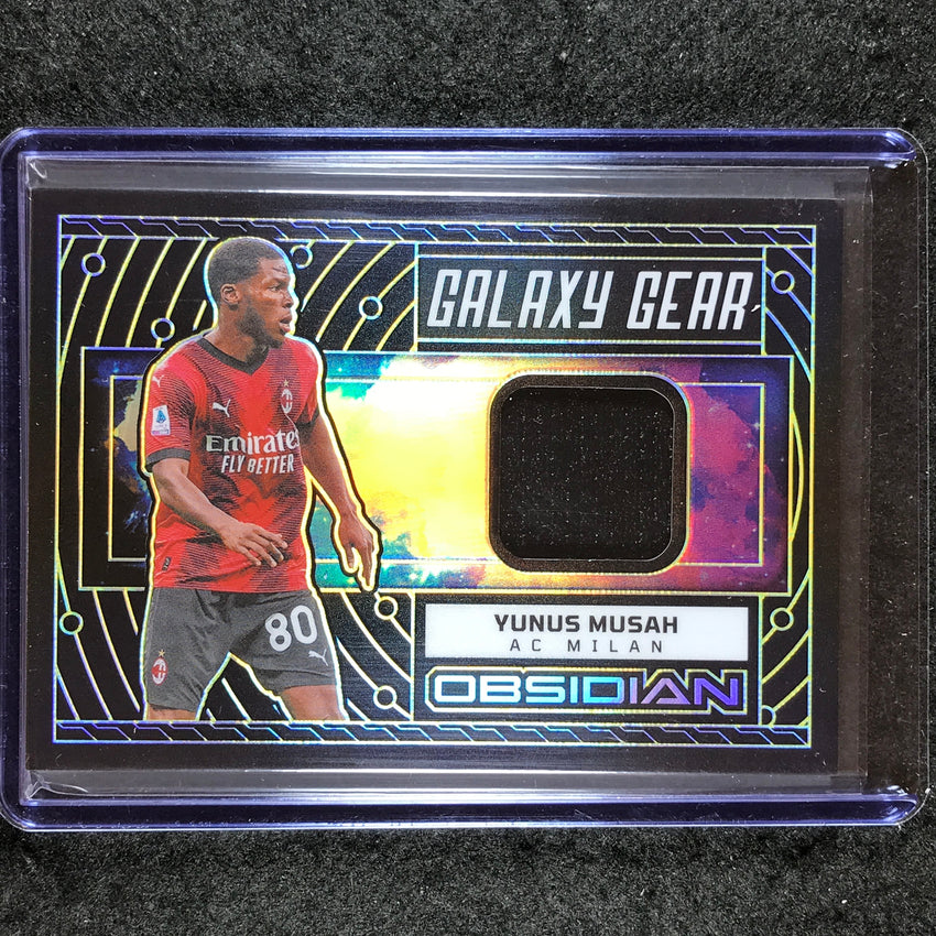 2023-24 Obsidian Soccer YUNUS MUSAH Galaxy Gear Jersey Relic Yellow 10/10