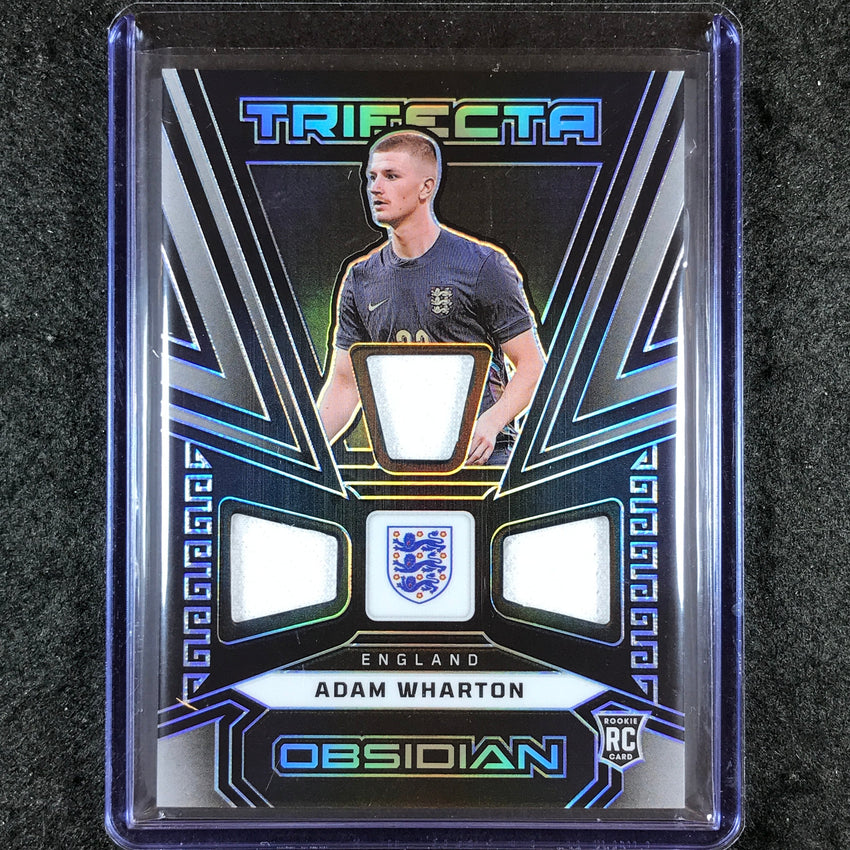2023-24 Obsidian Soccer ADAM WHARTON Trifecta Material Rookie Jersey 176/199