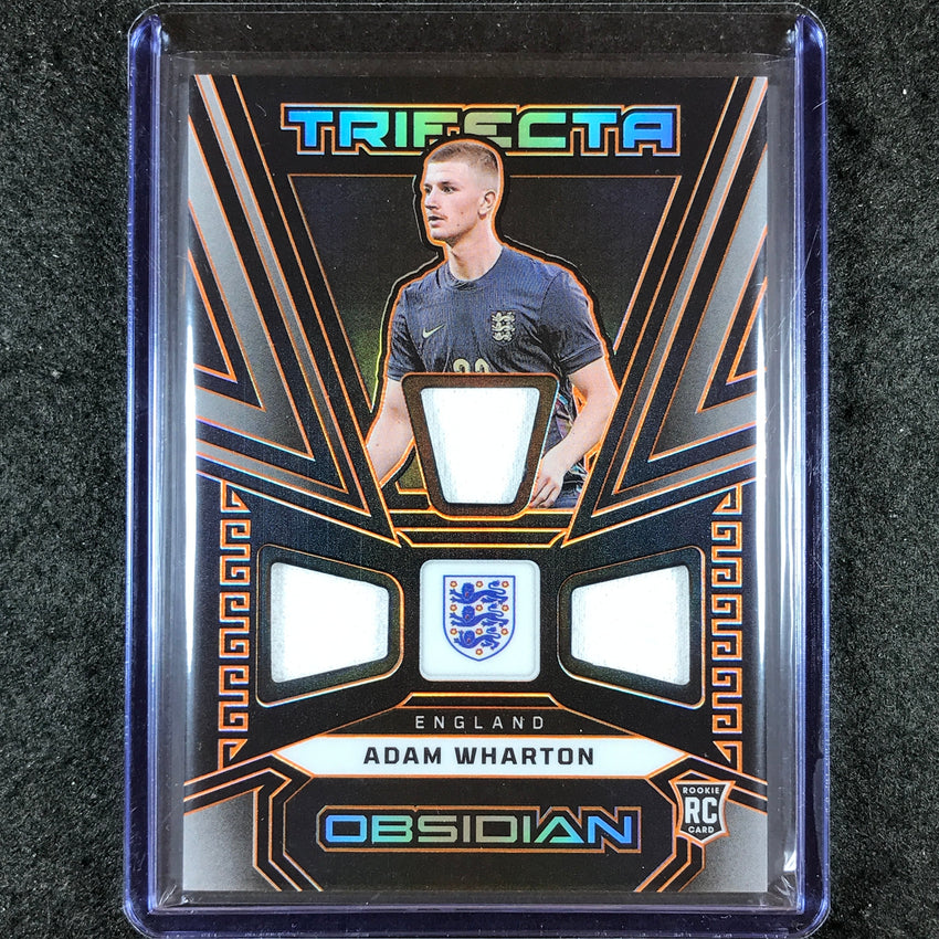 2023-24 Obsidian Soccer ADAM WHARTON Trifecta Material Rookie Jersey 50/99