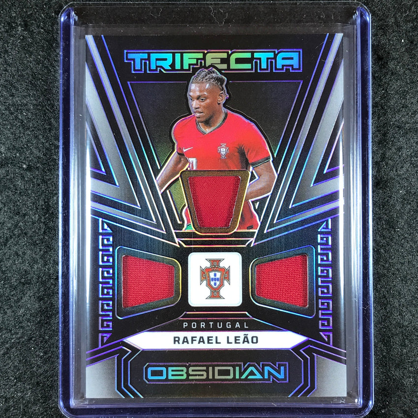 2023-24 Obsidian Soccer RAFAEL LEAO Trifecta Material Jersey Purple 21/50