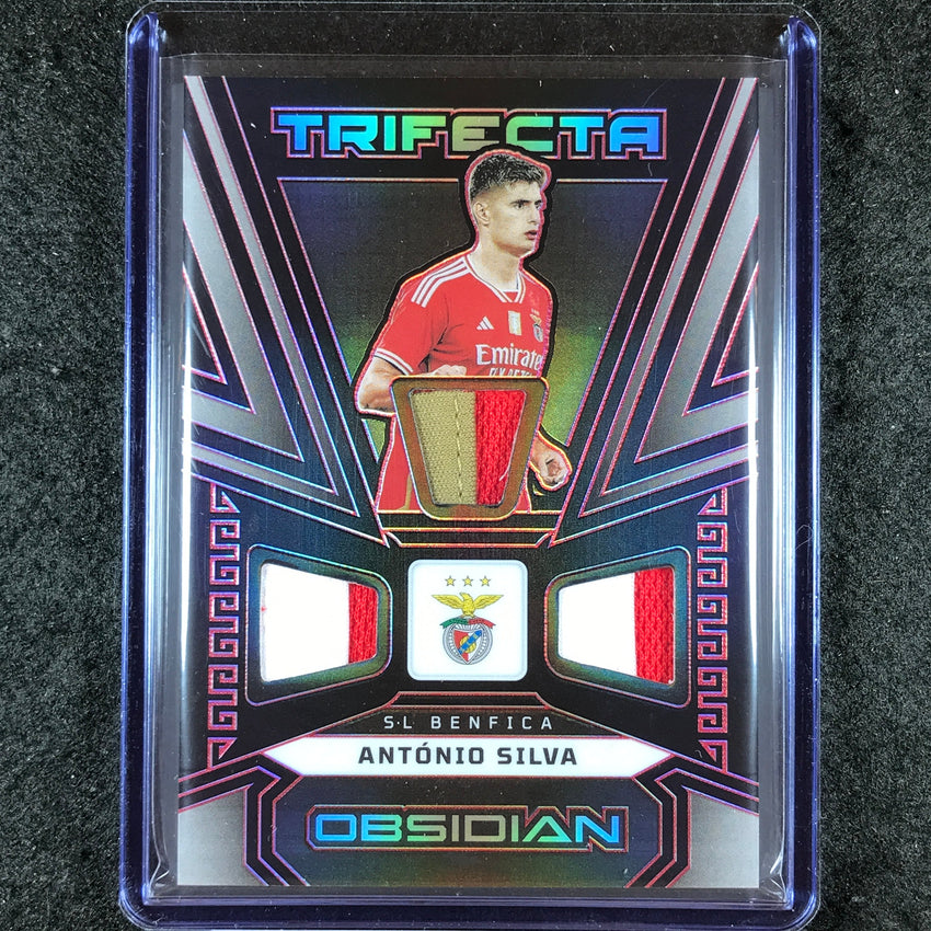 2023-24 Obsidian Soccer ANTONIO SILVA Trifecta Material Patch Relic Red 16/25