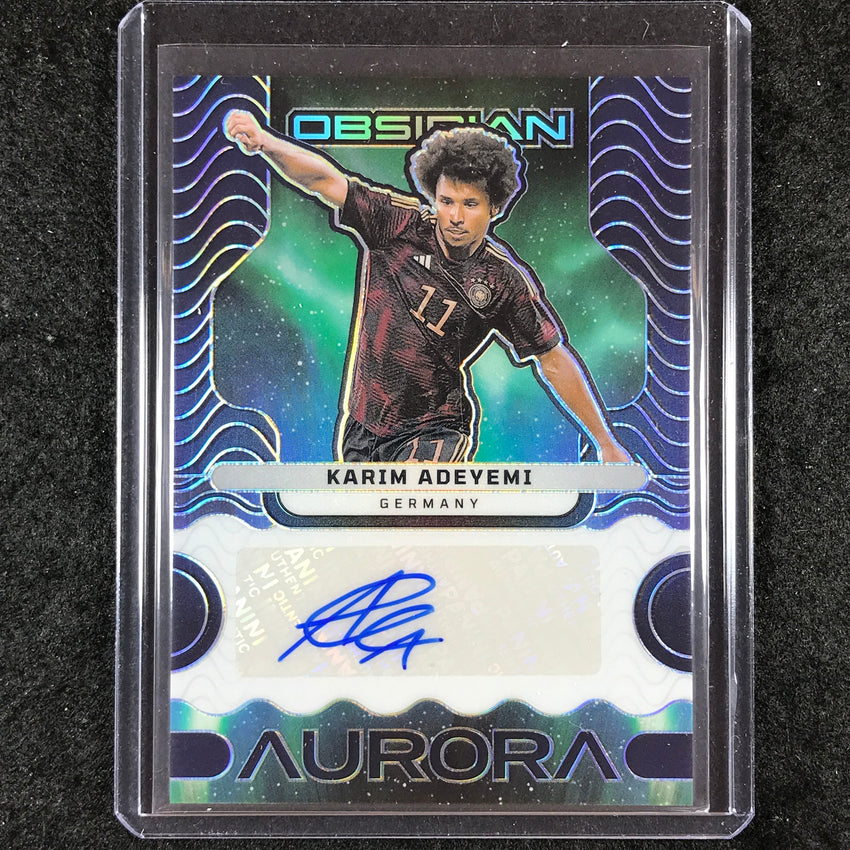 2023-24 Obsidian Soccer KARIM ADEYEMI Aurora Autographs Base 151/199