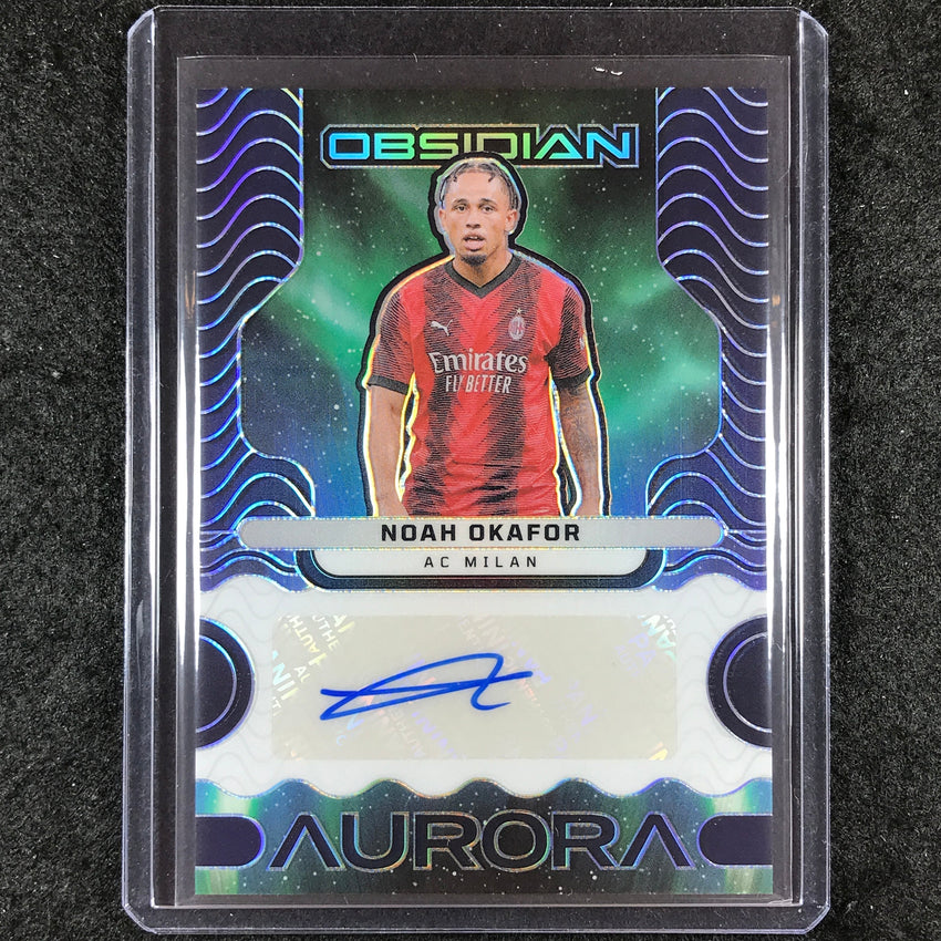 2023-24 Obsidian Soccer NOAH OKAFOR Aurora Autographs Base 139/199