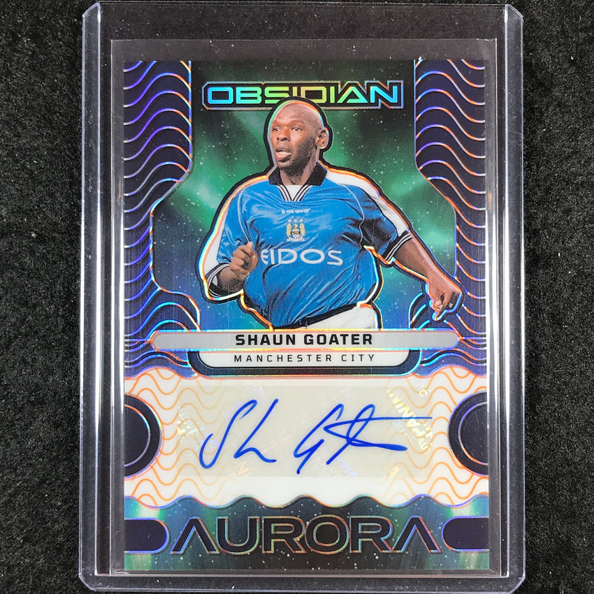 2023-24 Obsidian Soccer SHAUN GOATER Aurora Autographs Orange Electric 8/99