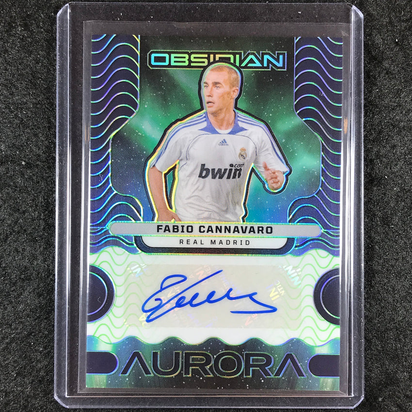 2023-24 Obsidian Soccer FABIO CANNAVARO Aurora Autographs Green Electric 1/2