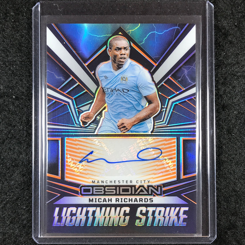 2023-24 Obsidian Soccer MICAH RICHARDS Lightning Strike Auto Orange 28/99