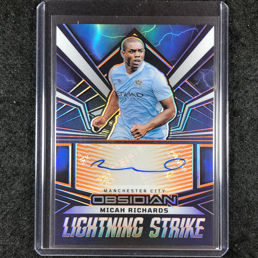 2023-24 Obsidian Soccer MICAH RICHARDS Lightning Strike Auto Orange 44/99