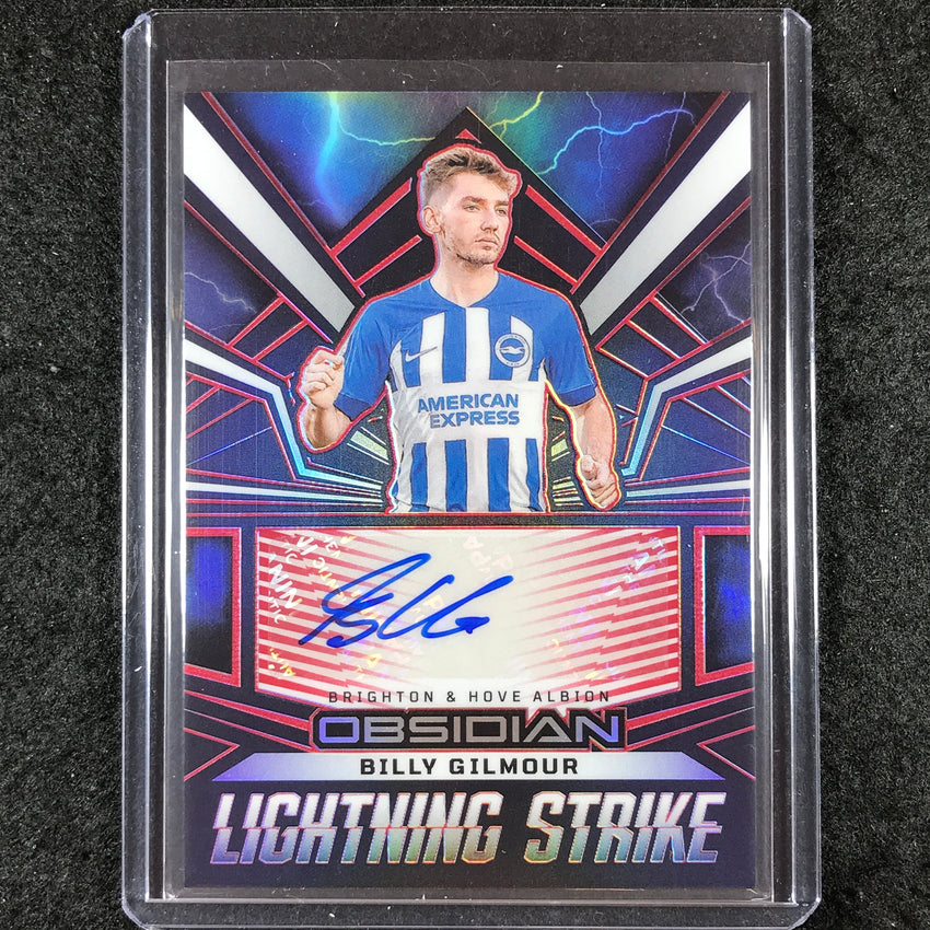 2023-24 Obsidian Soccer BILLY GILMOUR Lightning Strike Auto Red Electric 13/25