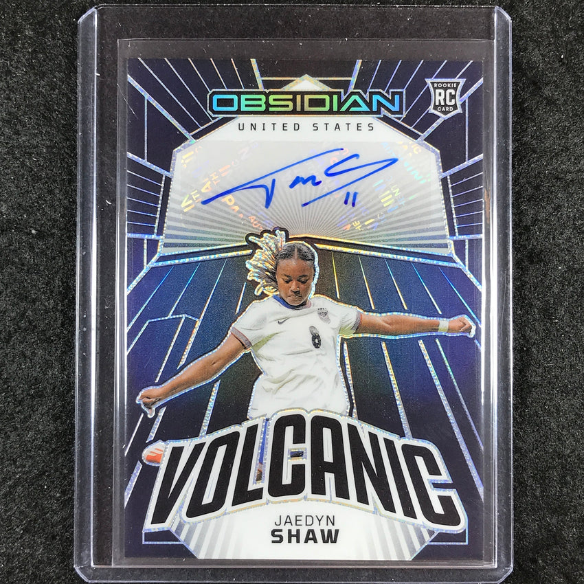 2023-24 Obsidian Soccer JAEDYN SHAW Volcanic Rookie Auto Base 141/199