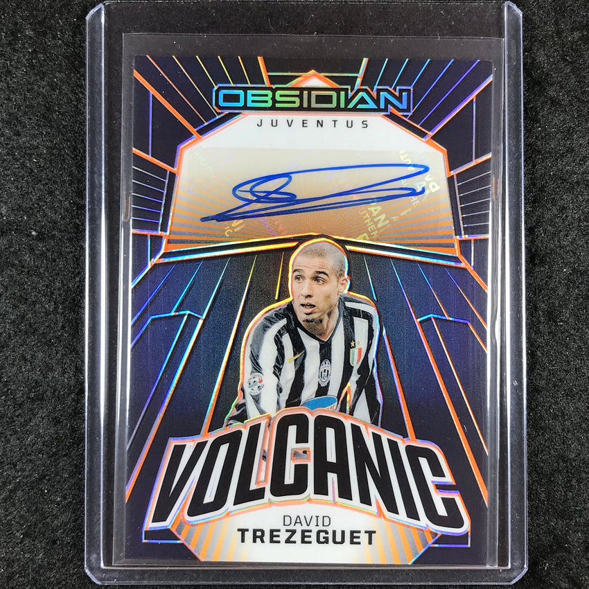 2023-24 Obsidian Soccer DAVID TREZEGUET Volcanic Auto Orange Electric 74/99