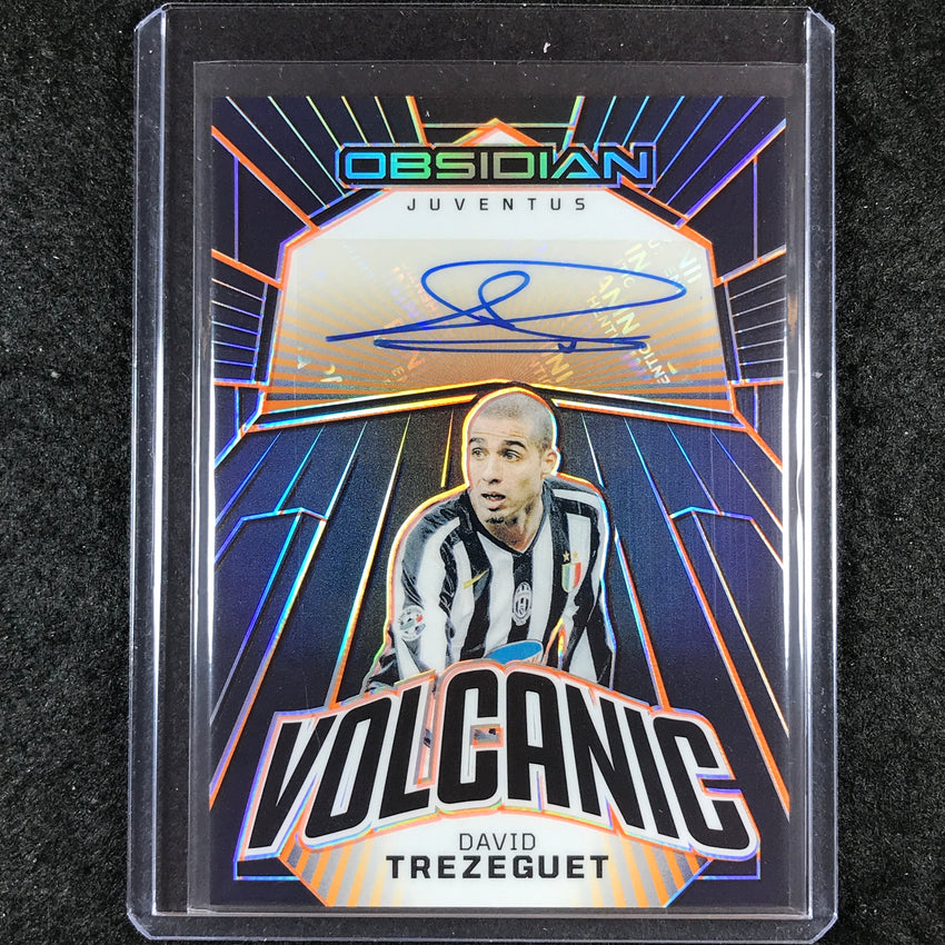2023-24 Obsidian Soccer DAVID TREZEGUET Volcanic Auto Orange Electric 37/99