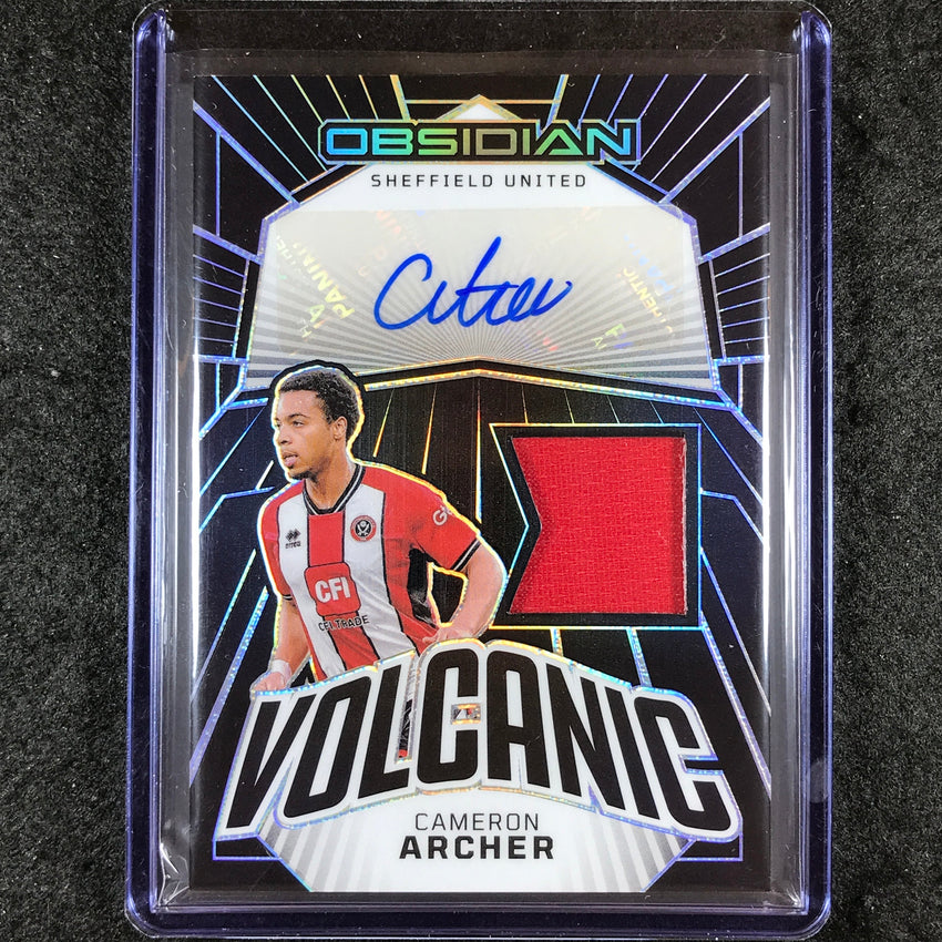 2023-24 Obsidian Soccer CAMERON ARCHER Volcanic Material Jersey Auto Base 23/49