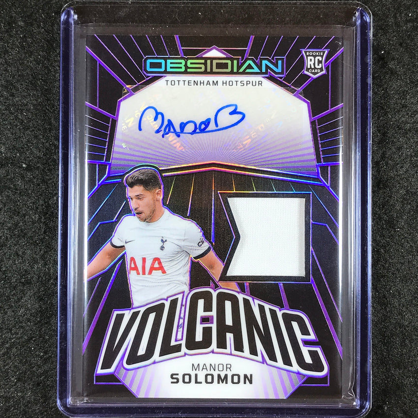 2023-24 Obsidian Soccer MANOR SOLOMON Volcanic Material Rookie Jersey Auto 7/50