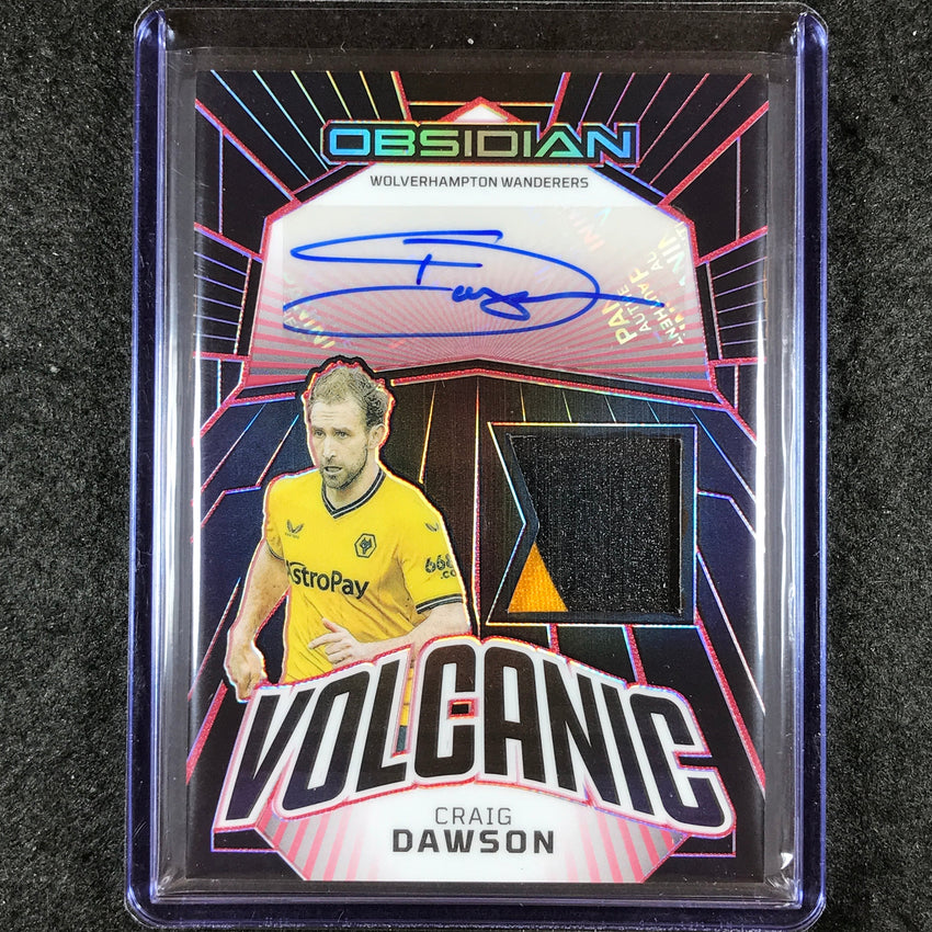 2023-24 Obsidian Soccer CRAIG DAWSON Volcanic Material Patch Auto Red Etch 1/1