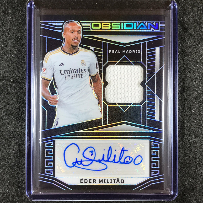 2023-24 Obsidian Soccer EDER MILITAO Jersey Autograph Base 55/199