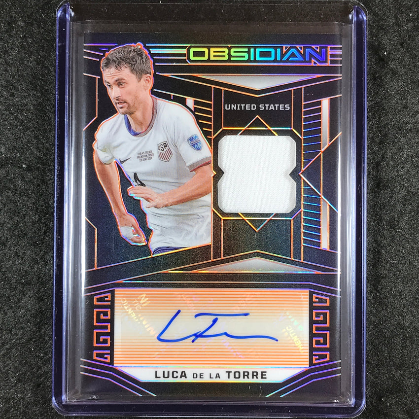 2023-24 Obsidian Soccer LUCA DE LA TORRE Jersey Autograph Orange Electric 43/99