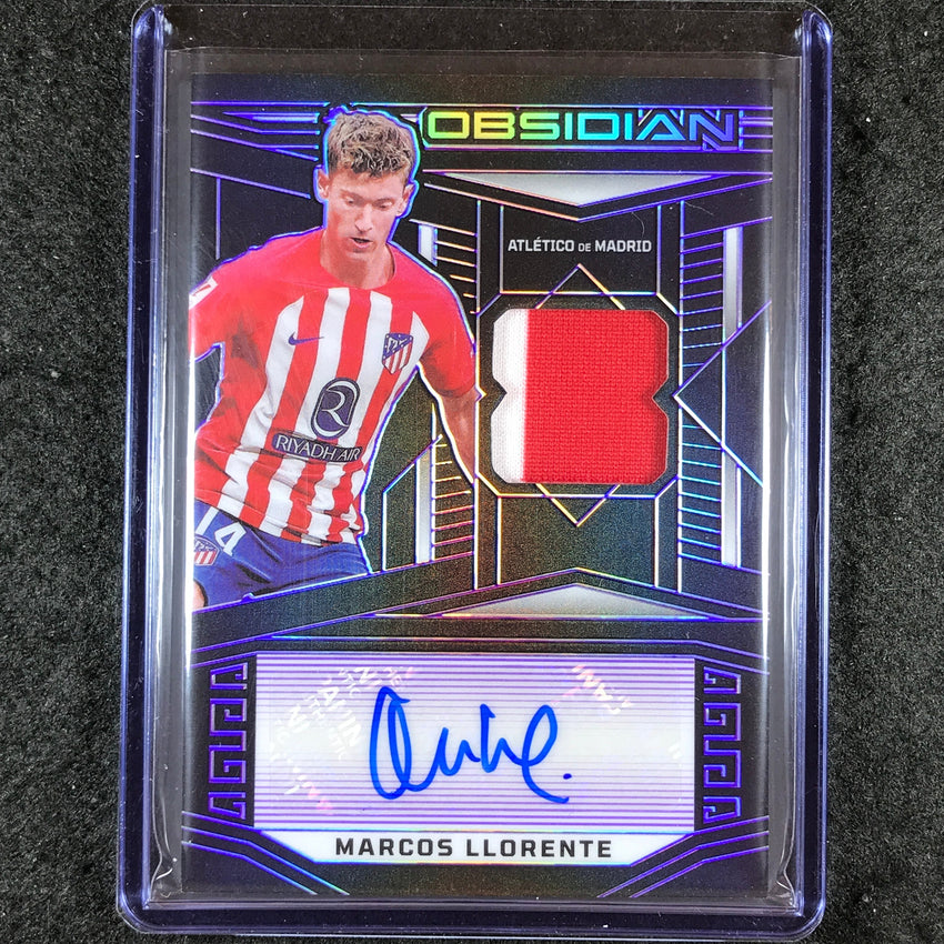 2023-24 Obsidian Soccer MARCOS LLORENTE Jersey Autograph Purple Electric 21/49
