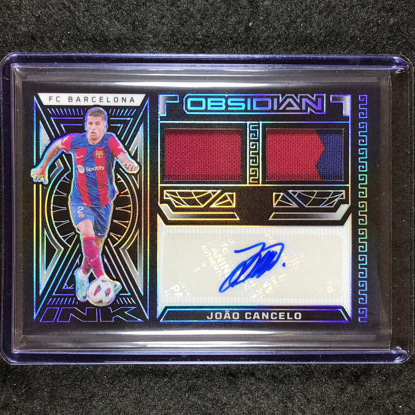 2023-24 Obsidian Soccer JOAO CANCELO Dual Jersey Autograph Base 155/199