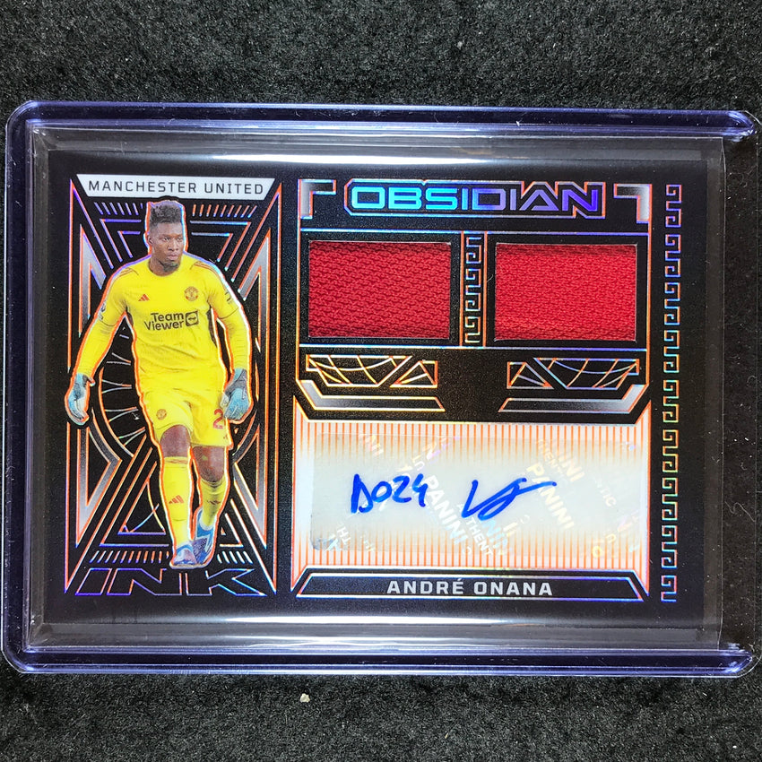 2023-24 Obsidian Soccer ANDRE ONANA Dual Jersey Autograph Orange Electric 18/99