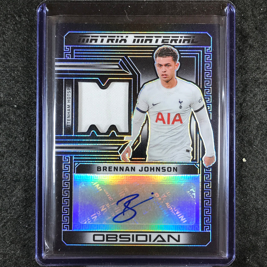 2023-24 Obsidian Soccer BRENNAN JOHNSON Matrix Material Jersey Auto Base 170/199