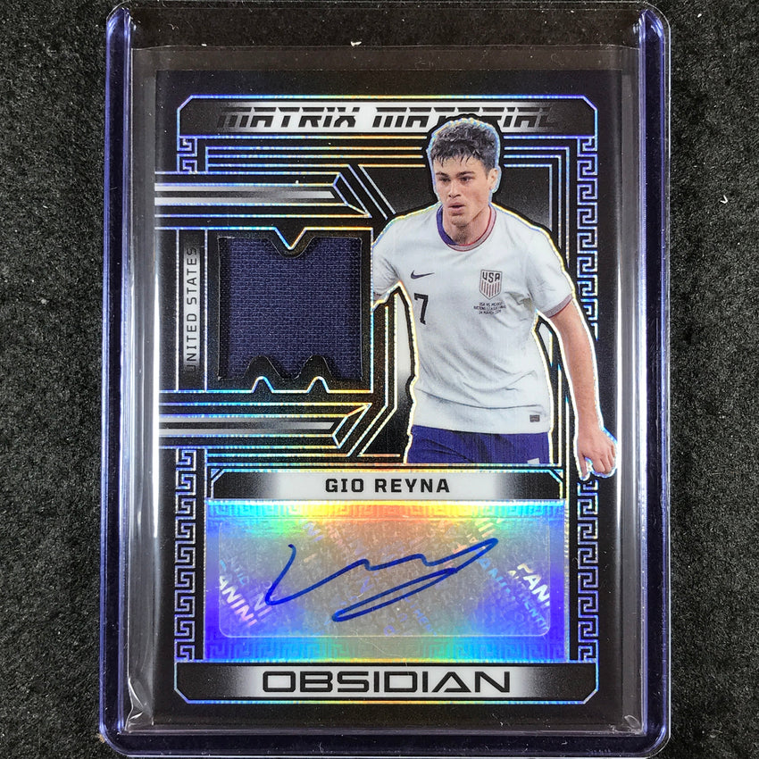 2023-24 Obsidian Soccer GIO REYNA Matrix Material Jersey Auto Base 73/99