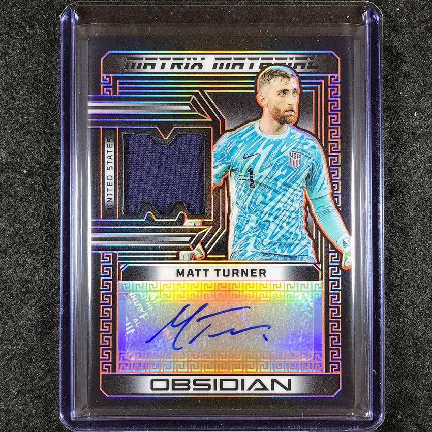 2023-24 Obsidian Soccer MATT TURNER Matrix Material Jersey Auto Orange 96/99