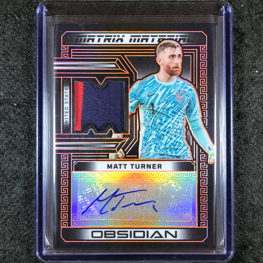 2023-24 Obsidian Soccer MATT TURNER Matrix Material Jersey Auto Orange 98/99