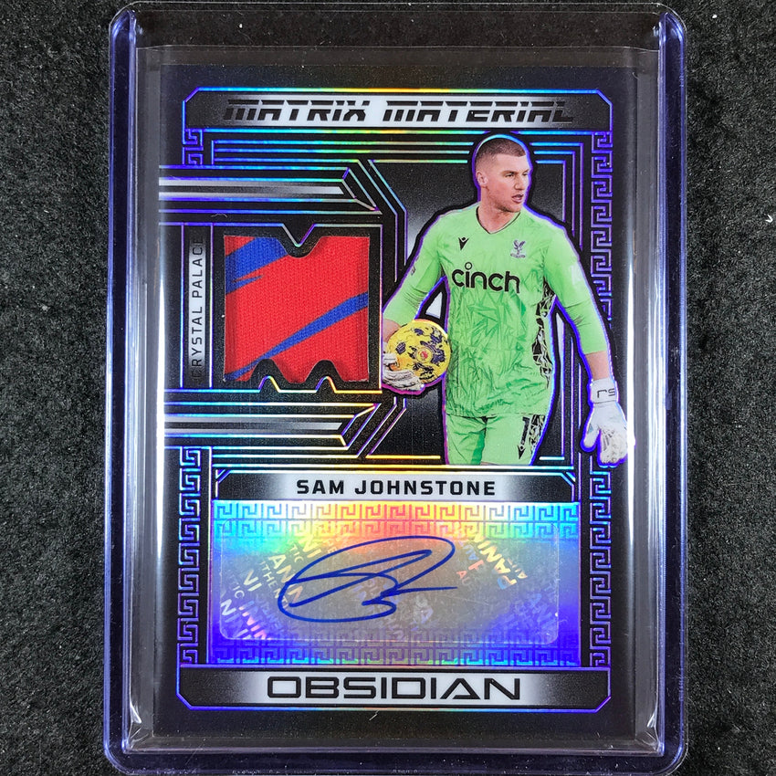 2023-24 Obsidian Soccer SAM JOHNSTONE Matrix Material Jersey Auto Purple 22/25