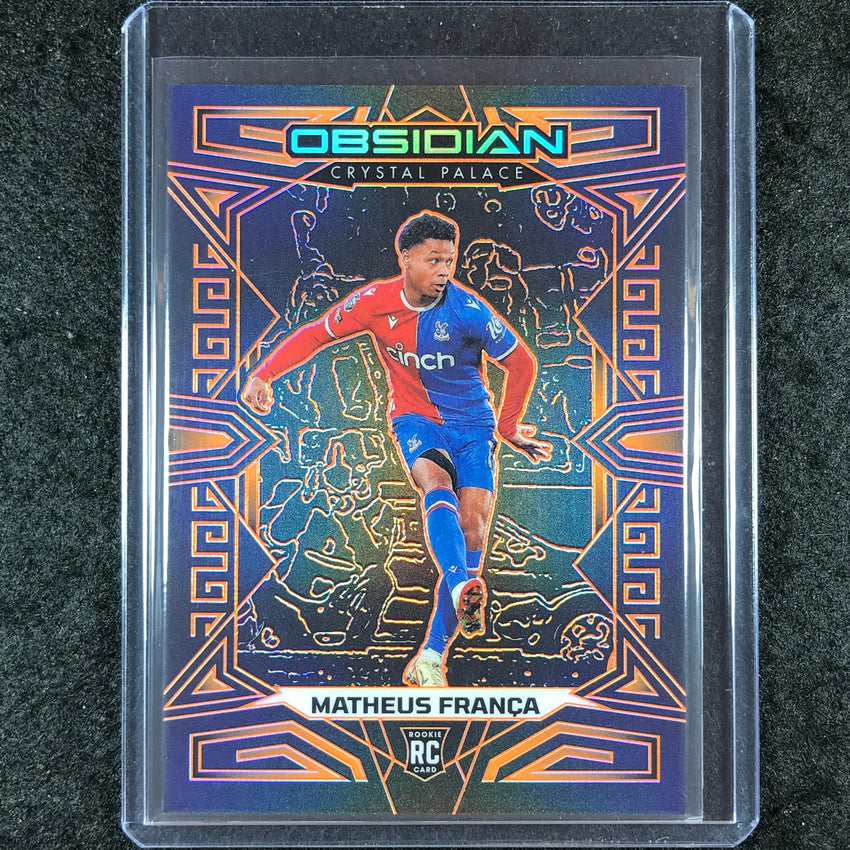 2023-24 Obsidian Soccer MATHEUS FRANCA Rookie Base Orange Etch 19/40 #45