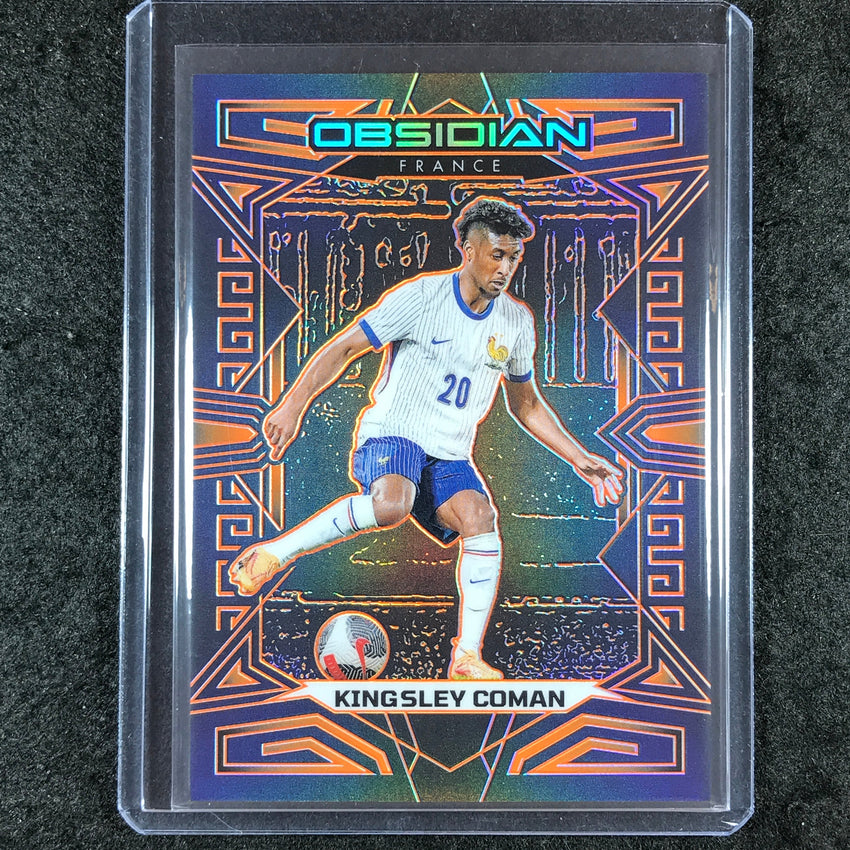 2023-24 Obsidian Soccer KINGSLEY COMAN Base Orange Electric Etch 17/40 #162