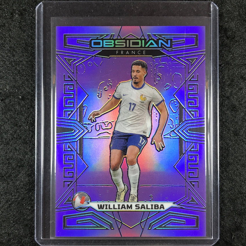 2023-24 Obsidian Soccer WILLIAM SALIBA Base Purple Flood 1/25