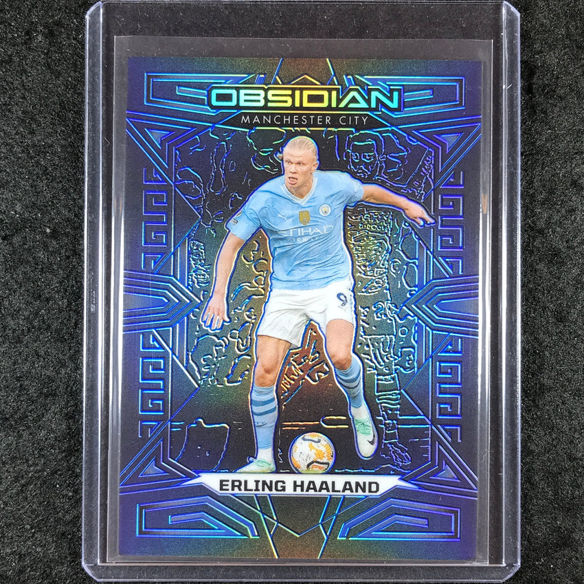 2023-24 Obsidian Soccer ERLING HAALAND Base Blue Electric 7/20