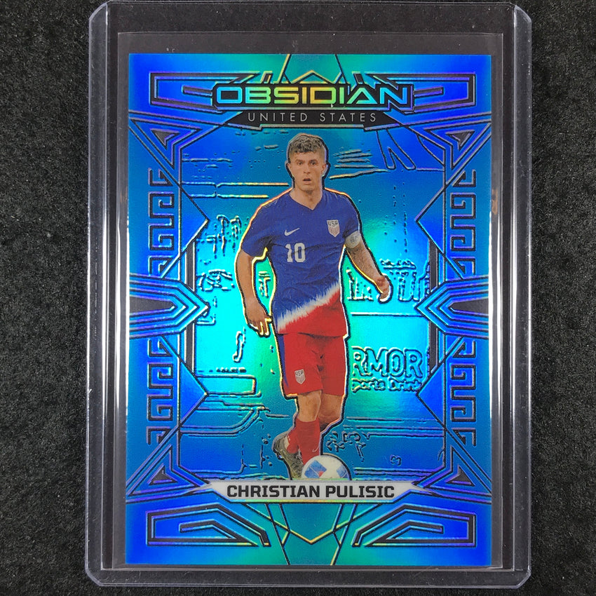 2023-24 Obsidian Soccer CHRISTIAN PULISIC Base Neon Blue Flood 4/15
