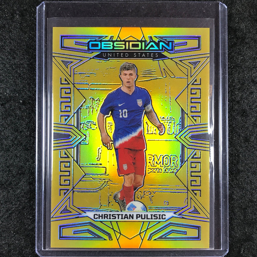 2023-24 Obsidian Soccer CHRISTIAN PULISIC Base Gold Flood 5/10