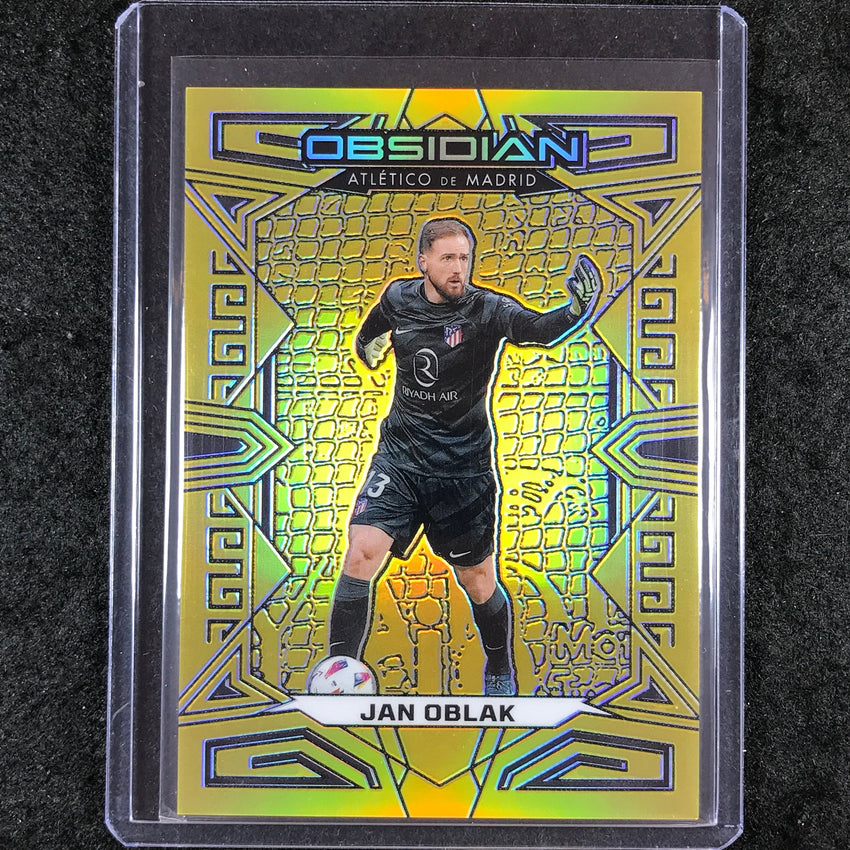2023-24 Obsidian Soccer JAN OBLAK Base Gold Flood 9/10