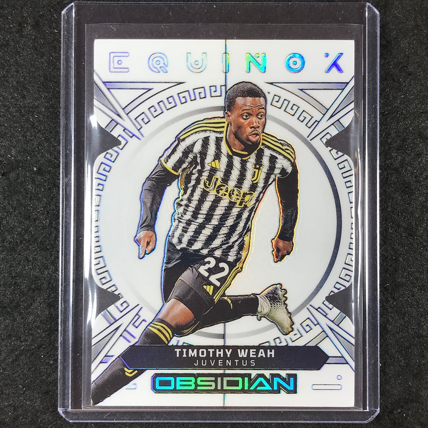 2023-24 Obsidian Soccer TIMOTHY WEAH Equinox Die-Cut Contra Electric Etch 4/9