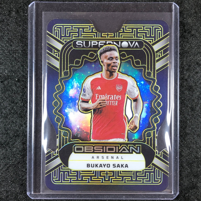 2023-24 Obsidian Soccer BUKAYO SAKA Supernova Die-Cut Yellow Electric 1/10