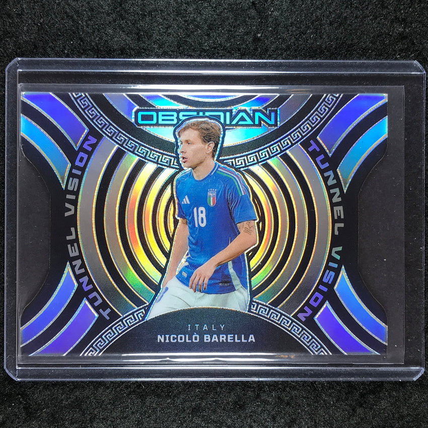 2023-24 Obsidian Soccer NICOLO BARELLA Tunnel Vision Die-Cut Base 30/120