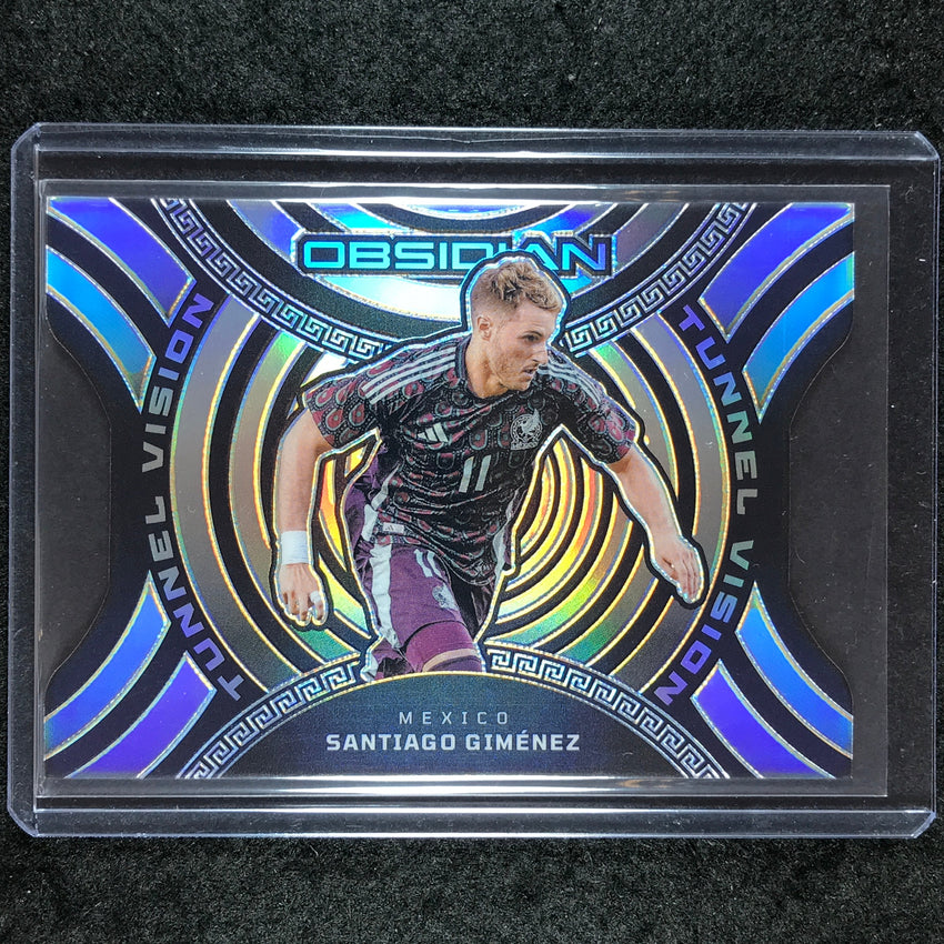 2023-24 Obsidian Soccer SANTIAGO GIMENEZ Tunnel Vision Die-Cut Base 23/120