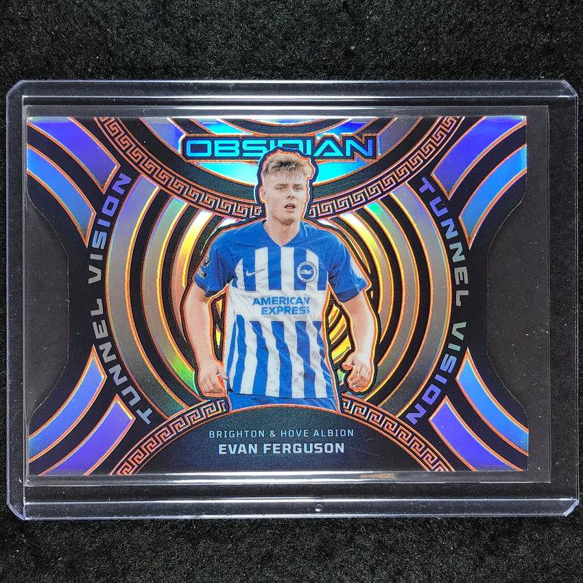 2023-24 Obsidian Soccer EVAN FERGUSON Tunnel Vision Die-Cut Orange 23/99