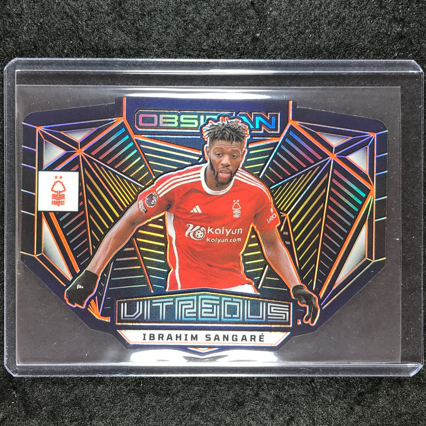 2023-24 Obsidian Soccer IBRAHIM SANGARE Vitreous Die-Cut Orange Electric 85/99