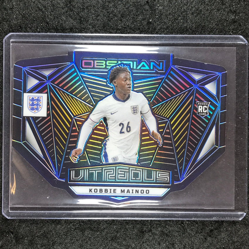 2023-24 Obsidian Soccer KOBBIE MAINOO Vitreous Die-Cut Rookie Blue 17/30