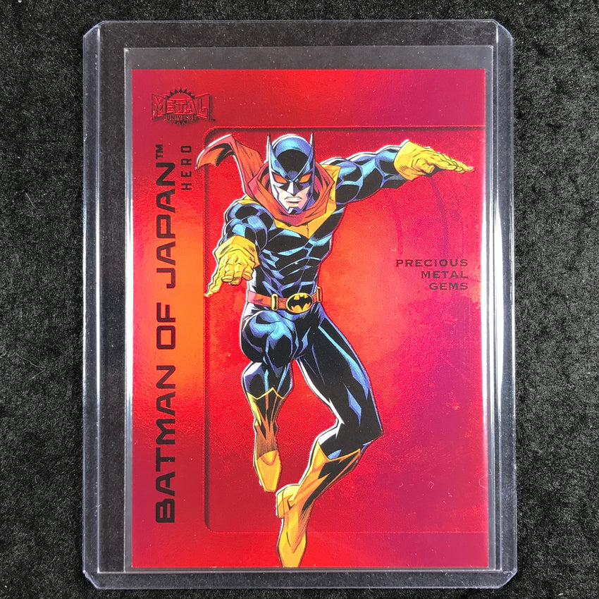 2025 Metal Universe Batman BATMAN OF JAPAN Precious Metal Gems Red 18/100 #34