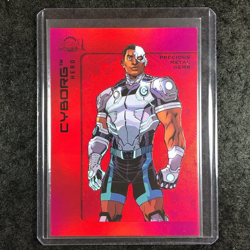 2025 Metal Universe Batman CYBORG Precious Metal Gems Red 7/100 #36