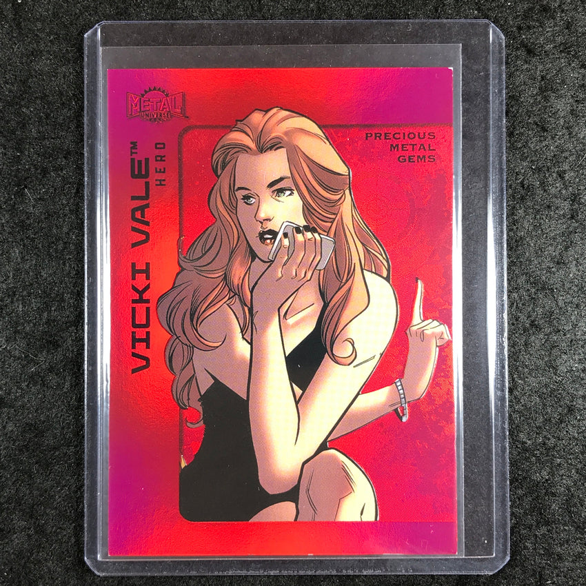2025 Metal Universe Batman VICKI VALE Precious Metal Gems Red 24/100 #41