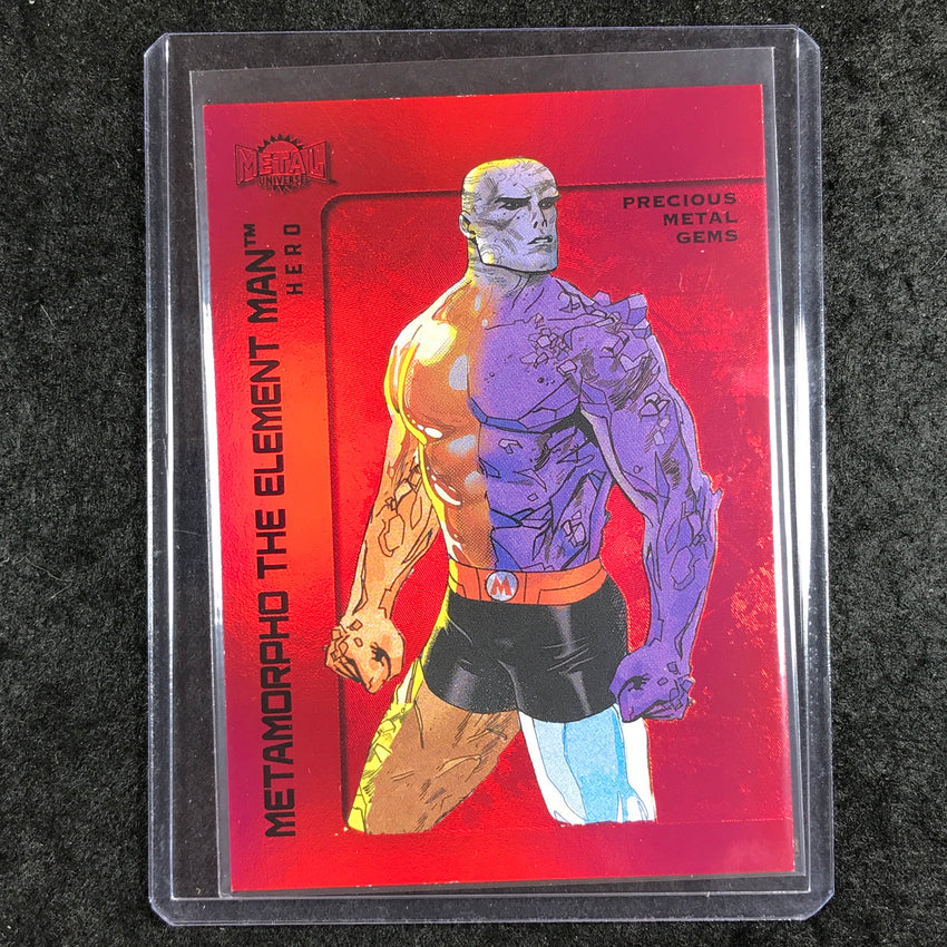2025 Metal Universe Batman METAMORPHO Precious Metal Gems Red 83/100 #50