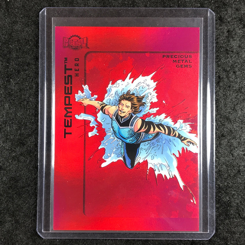2025 Metal Universe Batman TEMPEST Precious Metal Gems Red 34/100 #51